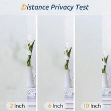 Rabbitgoo Película de privacidad para ventanas revestimiento de vidrio adhesivo estático opaco decorativo para tiendas de oficinas en el hogar etiqueta de puerta reutilizable para baño 44.5 x 200 cm - Puro - Ver 8