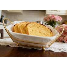 1 szt. metalowy koszyk na chleb – owalny kształt z wyjmowaną wyściółką, dostępny w kolorze srebrnym (29 cm) i złotym (28,5 cm), solidna konstrukcja z żelaznej ramy, idealny na blat kuchenny i do ekspozycji wypieków, może służyć jako koszyk na chleb, kosz do przechowywania owoców, organizer na biurko i kosz do przechowywania w domu - Wielokolorowe - Zobacz 1