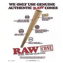 RAW Classic King Size Cone 100 Pk +Aluminum Sealed [ Tube - As Pic - View 5