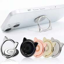 Soporte de anillo para dedo giratorio 360 grados con diseño de dibujos animados, soporte universal de agarre de anillo para dedo, soporte de escritorio para smartphone, tableta, anti-caída y anti-pérdida - Multicolor - Ver 5