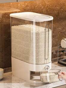 Kitchen Rice Bucket, Household Press Sealed Rice Box, Rice Grain, Cat Food Bucket, Rice Storage Container, Rice Tank - Multicolor - View 8