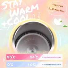 Contigo Stainless Steel Vacuum Insulated Water Bottle, Lockable Lid, Suitable For Children Going To School, Cute Design For Women - Adorable Pets' Galaxy Roaming - View 5