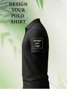 Men's Customized Casual Polo Shirt - Black - View 10