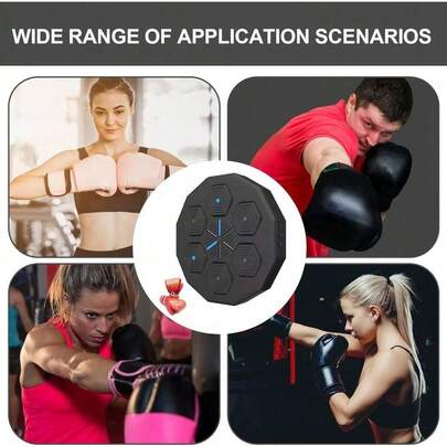 Máquina de boxeo Optimist Music, máquina de boxeo electrónica, caja de música inteligente de pared, para hombres y mujeres, fitness, entrenamiento en casa
