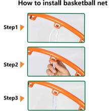 Basketball Net 12 Loops Thicker Ropes Weaved All Weather Bright Coloured Endurable Polypropylene - 1 PCS Red White - View 6
