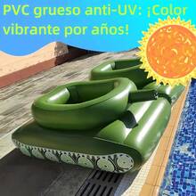 Flotador Inflable en Forma de Tanque Mir para Alberca, Sillón Flotante Gigante para Adultos y Niños, Incluye Pistola de Agua, para Fiestas Acuáticas y Verano - Tamaño infantil - Ver 4