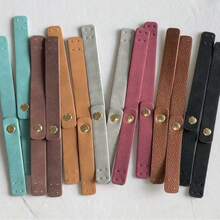 4 Peças Conjunto de Mochila Artesanal, Feito de Material Suede Macio Semelhante a Veludo com Acessórios Metálicos de Alta Qualidade. Este Conjunto Premium de Mochila/Bolsa de Ombro inclui Alças Ajustáveis e Confortáveis, Disponível em Várias Cores, Adequado para Acessórios de Bolsa Artesanal Trançada, Zíper de Bottom de Bolsa DIY e Acessórios de Bolsa de Crochê. - Multicolorido - Visão 11