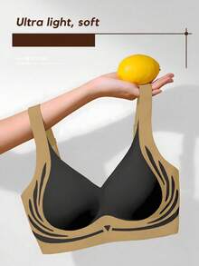 1 Set Women's Black Bra Set, Soft, Supportive, Breathable, Lightweight, Adjustable Straps, Removable Pads, Matching Panty - Multicolor - View 4