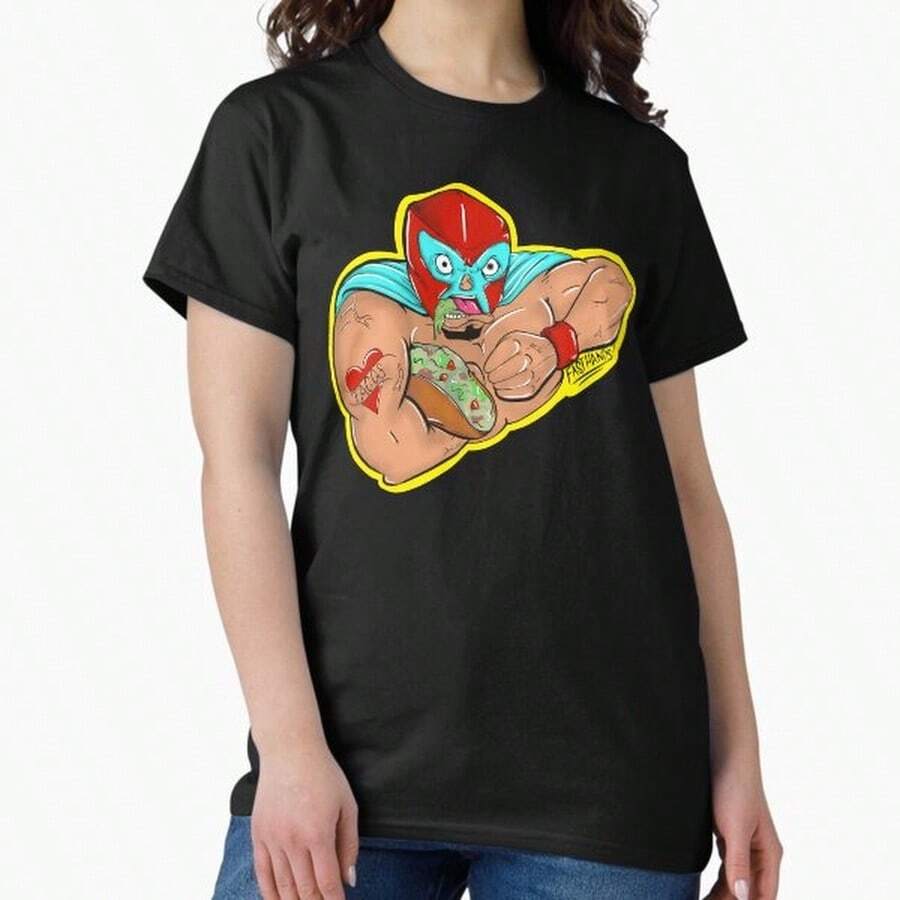 Classic Taco Fighter T-Shirt - Black - View 1