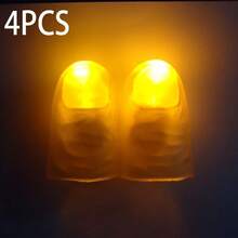 LED Magic Finger Lights, Magic Tricks, Thumb Lights, Pranks Toys, Luminous Magic Fingers, Fake Fingers, Magic Show, Party Supplies, Magic Props, Decorations - Multicolor - View 14
