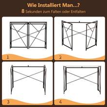 White Desk - White + MDF - View 9