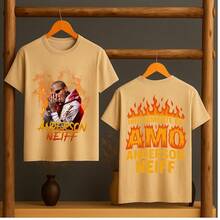 Camiseta Casual Algodão Anderson Neif Diferenciado - Bege - Visão 1