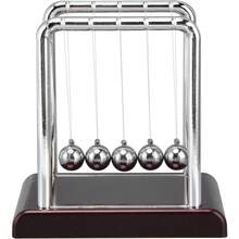 dfsgxxcEjoyous Newton's Cradle Balón de Equilibrio Bola Magnética de Metal Sólido Bola de Péndulo de Ciencia Oficina Accesorios para Escritorio para Física Profesores Decoración Fondo Rojo Vinofdga - Fondorojovino - Ver 2