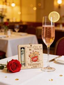 1 Peça Pingente de Carteira Urso de Pelúcia com Estampa de Café do Dia dos Namorados, Pingente de Carteira Romântico, Design Fofo de Urso, Tema de Coração, Tag de Presente Adorável, Ornamento Criativo de Presente em Dinheiro, Decoração de Árvore de Férias, Adequado para Decoração do Dia dos Namorados, Sala de Estar, Quarto, Porta do Escritório, Decoração de Parede, Troca de Presentes, Lembrancinha de Festa, Pingente de Decoração Doméstica