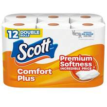 Scott ComfortPlus Toilet Paper, 48/12 Double Rolls, 231 Sheets Per Roll, Septic-Safee, 1-Ply Toilet Tissue - Tissue Paper, Toilet Paper Roll, Paper Towels, Papel Toalla Para Cocina, Fuerza Regida, Cleaning Supplies, Napkins, Party Decorations, Tissues, Roll Paper, Sanitary Napkins, Paper, Wipes, Facial Tissues, Paper Core, Soft, Absorbent, Household Paper, Hand Wipes, Cleaning Paper, Single Layer, Soluble, Portable, Wet Wipes, Trash Can Paper, Kitchen Paper, New Year - 彩色 - 查看 3