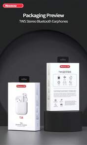 Newmine Bluetooth Headphones T2S: Long Battery Life, Immersive Sound, Bluetooth V5.3 Chip, Imperceptible Latency, Composite Titanium Diaphragm, Touch Controls, Compatible With Apple And Android, And Features A Lightning Connector. - White - View 11