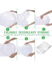 Dosel de cama con mosquitero, elegante dosel de cama tamaño king/extra king, elegante carpa de cama con mosquitero en forma de cúpula, adecuada para cunas, camas para niños y camas para adultos. - Blanco - Ver 4