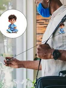 1pc 2D Acrylic Male Nurse ID Badge Holder - Expandable ID Card Holder, Durable For Medical Students And Nursing Interns - Sturdy PMMA Material, ID Display | Professional Appearance | Lightweight Design - Multicolor - View 6