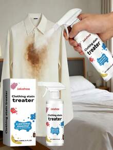 jakehoe 衣物去渍喷雾——温和清洁并保护衣物免受油渍、汗渍和食物污渍的侵害。有效去除顽固污渍，同时保持衣物清新柔软。