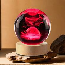 3D Whale Crystal Ball Night Light - Universe Theme Atmosphere Lamp, USB Powered, Bedside Decor, Suitable For Wedding, Anniversary And Other Special Occasions, Universe Night Light, Whale Shape, Durable Glass Material, Whale Decor