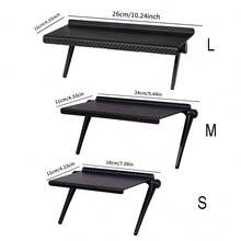 1 szt. Półka do przechowywania dekodera TV, uchwyt na router bezprzewodowy i dekoder, uchwyt ścienny do przechowywania bez wiercenia, oszczędność miejsca, odpowiednia do salonu, akcesoria komputerowe, tworzywo sztuczne, łatwa instalacja, regulowany kąt - Wielokolorowe - Zobacz 3