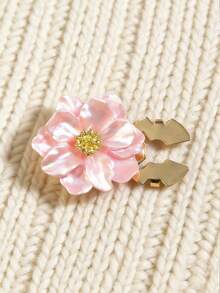 1件花朵袖扣，女士胸针纽扣套，时尚高端，山茶花束紧夹，领带夹，女士配饰，女士派对轻奢气质服装袖口套，适合日常佩戴，朋友礼物，爱人礼物，家人礼物 - 山茶花 - 查看 12