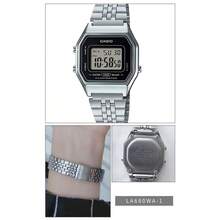 CASIO LA680WA Series Digital Watch, Stainless Steel Band Square Dial With LED Light, 5-Year Battery, 30M Water Resistant Unisex Wristwatch For Daily/Commute - one-size - View 7
