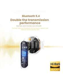 Lenovo EA110 藍牙真無線耳機 藍牙5.4連接 ENC通話清晰 半入耳舒適配戴 低延遲雙模式 動作場景適用 - 櫻花白 - 查看 5