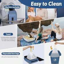 Cat Litter Box - Pequeño-azul - View 5