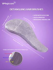 VMAGIC care Detangling Hair Brush - Easily Untangle Knotted Hair - Best Comb/Brush For Men And Women - Suitable For Wet Or Dry Hair
