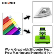 1 Roll, PVC Heat Transfer Vinyl Material, Size 30.5x60cm/30.5x102cm, Iron-On DIY, Suitable For T-Shirts, Easy To Cut And Smooth Surface, Embroidery Patch Iron-On Heat Transfer Patch, Applicable For Jackets, Clothing, Backpacks, Jeans, T-Shirts, Etc. - Multicolor - View 11