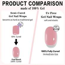 16 peças/pacote Adesivos de Unhas de Gel Livres de UV, Glitter Ombré Rosa Suave e Roxo, Decalques de Arte de Unhas de Cristal, Doce e Elegante, Protege as Unhas Naturais, Realça a Sofisticação Geral, Baixa Alergenicidade, Adequado para Mulheres e Meninas para Uso Diário, Festa, Ocasiões Sociais Leves, Cuidados com as Unhas DIY - Melancia - Visão 12