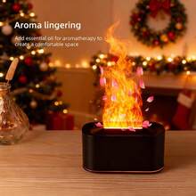 Difuzor de aromă cu șemineu simulat USB, umidificator durabil pentru dormitor, difuzor de aromă pentru șemineu de acasă, umidificator, electrocasnice, rechizite de birou, umidificator pentru o singură cameră, cadou de sărbători, cadou de ziua de naștere - Multicolor - Vizualizare 3