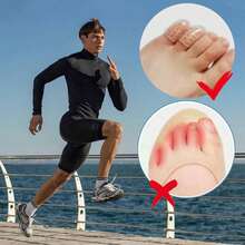 Silicone Anti-Friction Toe Protector, 30 Pcs Gel Toe Protectors Breathable Toe Covers, Soft Clear Little Toe Protectors Caps Guards For Men Women, Toe Sleeves For Corns, Blisters And Pain Relief - Transparent 30 - View 3