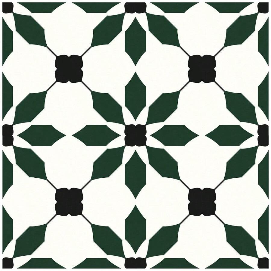 MORCART - Azulejos de piso de 8 x 8 pulgadas 20 baldosas de vinilo suelos de linóleo extraíbles e impermeables para inquilinos azulejos para baño cocina escalera verde - Verde - Ver 1