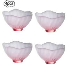 1pc Pink Cherry Blossom Glass Tea Cup - Frosted Insulated Japanese Drinkware, Suitable For Women, Reusable & Dishwasher Friendly - Multicolor - View 12