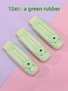 5支装伸缩橡皮擦，压感橡皮擦，铅笔橡皮擦，无痕，灵活便携，适合学生、学校、办公室和艺术创作/返校礼物（小巧、干净、易于携带） - 彩色 - 查看 8