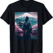 Female Samurai T-Shirt - 酒紅色 - 查看 1