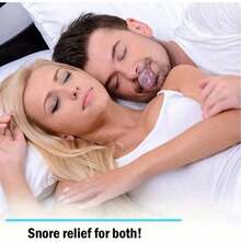 Silicone Anti-Snoring Tongue Cover:  Sleep Aid For Snoring Relief, Unisex Design - Transparent - View 3