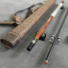 New Handcrafted Gold-Brown Cue Case, 12.5mm Tip, Includes High-Quality Carbon Fiber Billiard Cue Stick, 5-Piece Accessory Set, Meets All Needs - Mocha Brown - View 6