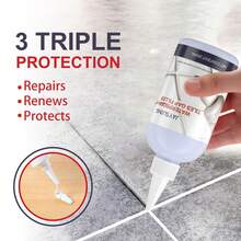 Tile Grout, Mold-Resistant Grout For Kitchen, Bathroom, Floor Tiles, Wall Tiles, Caulk - A - View 3