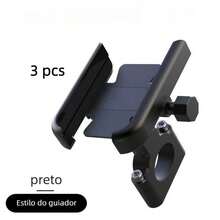 Aluminum Alloy Motorcycle/Bicycle Phone Holder For 4-7 Inch Smartphones/GPS 20-30mm Motorcycle Mount - Black - View 6