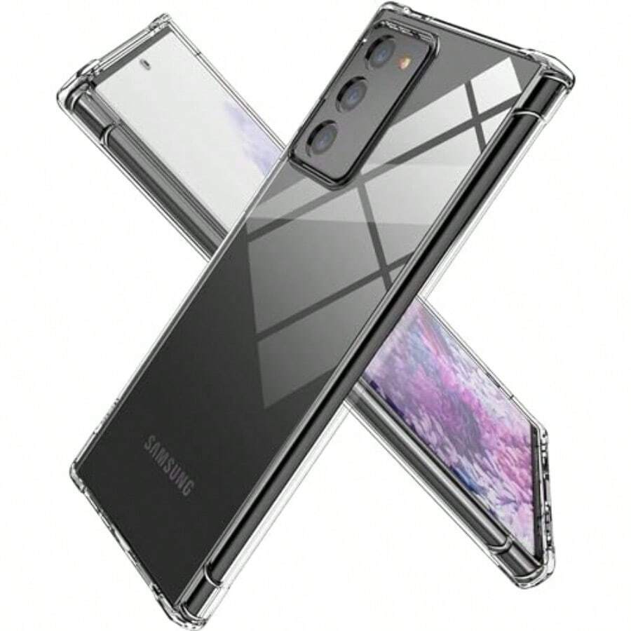 USTIYA Funda para Samsung Galaxy Note 20 Ultra Case Uso Rudo -N985 6.9 Transparente Protectora Carcasa BumperShock-Absorcion TPU con Cuatro Esquinas Espesamiento - Transparente - Ver 1