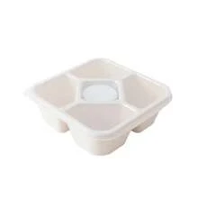 Caperci Lunchable Snack Containers - 5 Compartments Bento Snack Boxes With 4 Leakproof Small Containers, Wheat Straw, Set Of 4, Ideal For Office, School, Travel - Multicolor - View 13