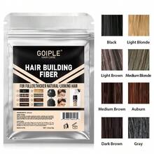 Goiple Men's Hair Fiber & Waterproof Hair Fiber Spray Set, Hair Fiber Styling Spray To Enhance Fiber-Hair Connection And Provide Strong Hold For Fuller, Natural Hairstyle, Waterproof Hairline Enhancer & Hair/Beard Volumizing Spray, Includes Pump Dispenser And Optimizer (27.5g Hair Fiber, 30g Fiber Refill, 120ml Waterproof Spray) - Blue - View 19