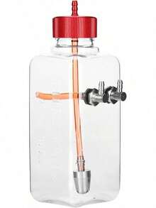 EstiloTanque de para Avión RC con Plástico Transparente, Sellado y de Alta Resistencia, Tapa de Metal Mecanizada CNC para Avión RC (300 ml (para aviones de 15 a 26 cc)) Tanque RcVersión mejorada - 300 ml (para aeronaves de 15-26 ml) - Ver 3