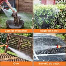 96V Hidrolavadora Inalambrica(2 Batería),Hidrolavadora Portatil con Manguera 5m y 3 Boquillas,Pistola de Lavado de Alta Presión,Lavadora a Presión Portátil para Limpieza de Coches,Vallas,Pisos y Riego - 1 - Ver 1