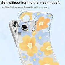 Funda GroovyDaisyPowerFlowerPrint con diseño Element, compatible con iPhone 16, 15, 14 Pro Max, 13, 12, 11, XR y XS Plus. Fabricada en silicona TPU, ofrece protección contra golpes y caídas, además de una excelente sensación al tacto. Es el regalo ideal para familiares, amigos y seres queridos. - transparente - Ver 5
