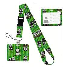 Animal Collection The Vertical Card Holder Horizontal Card Neck Strap Lanyards For Keys Keychain Badge Pass Hang Rope - Multicolor - View 112
