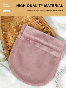 10pcs Velvet Jewelry Pouches - Soft Drawstring Storage Bags For Earrings, Rings And Bracelets | Multi-Color Dust-Proof Organizer Bags For Home, Travel And Retail Packaging - Square - View 2